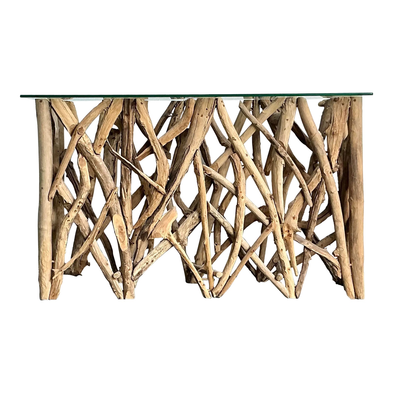 Vintage Boho Twisted Branch Console Table