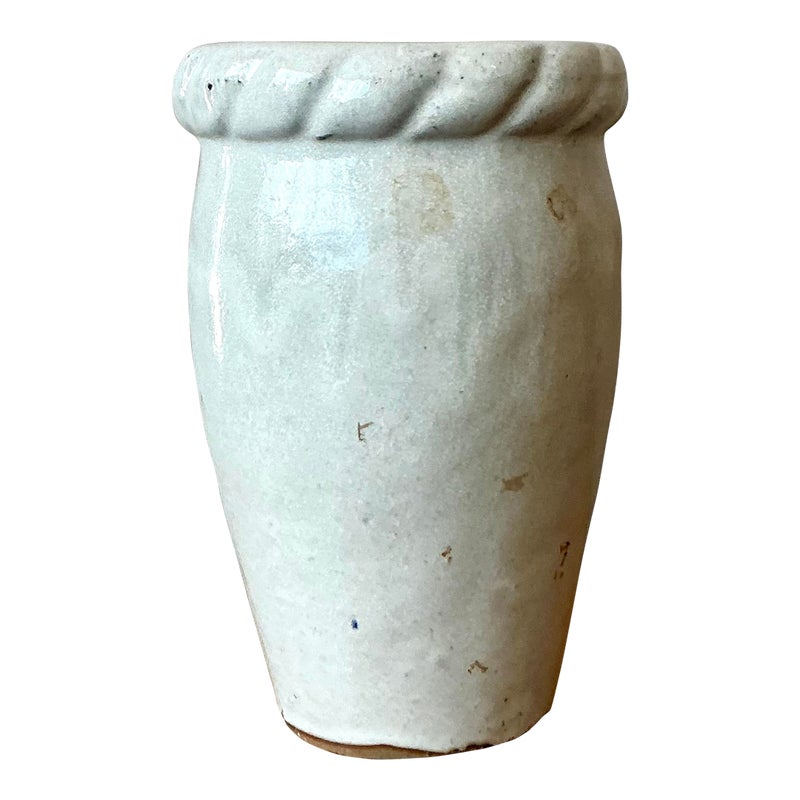 Vintage Boho Twisted Trim Studio Pottery Vase