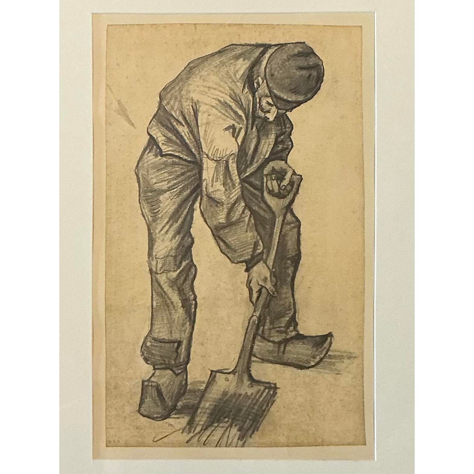 Vintage Boho Van Gogh “Man With a Spade” Print