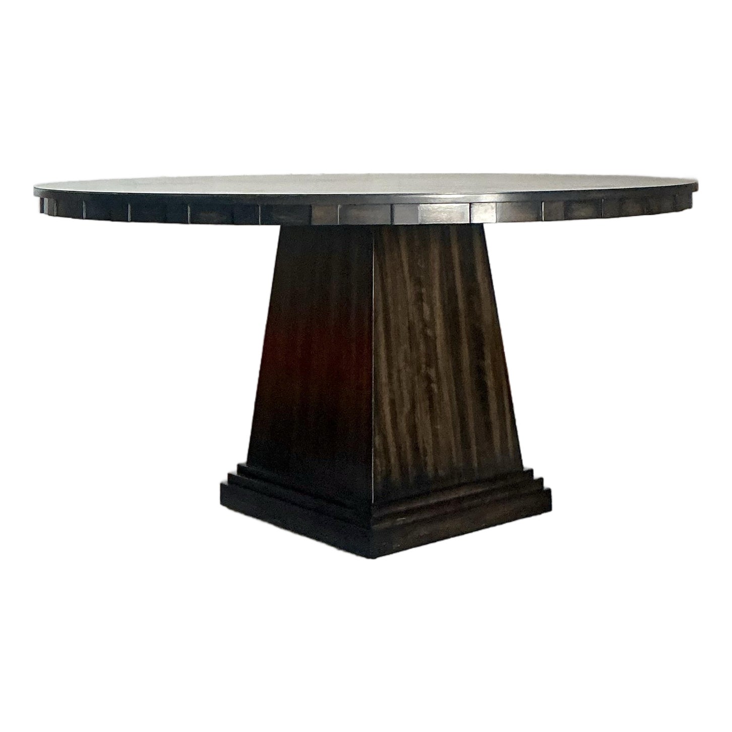 Vintage Boho Vangaurd Pedestal Dining Table