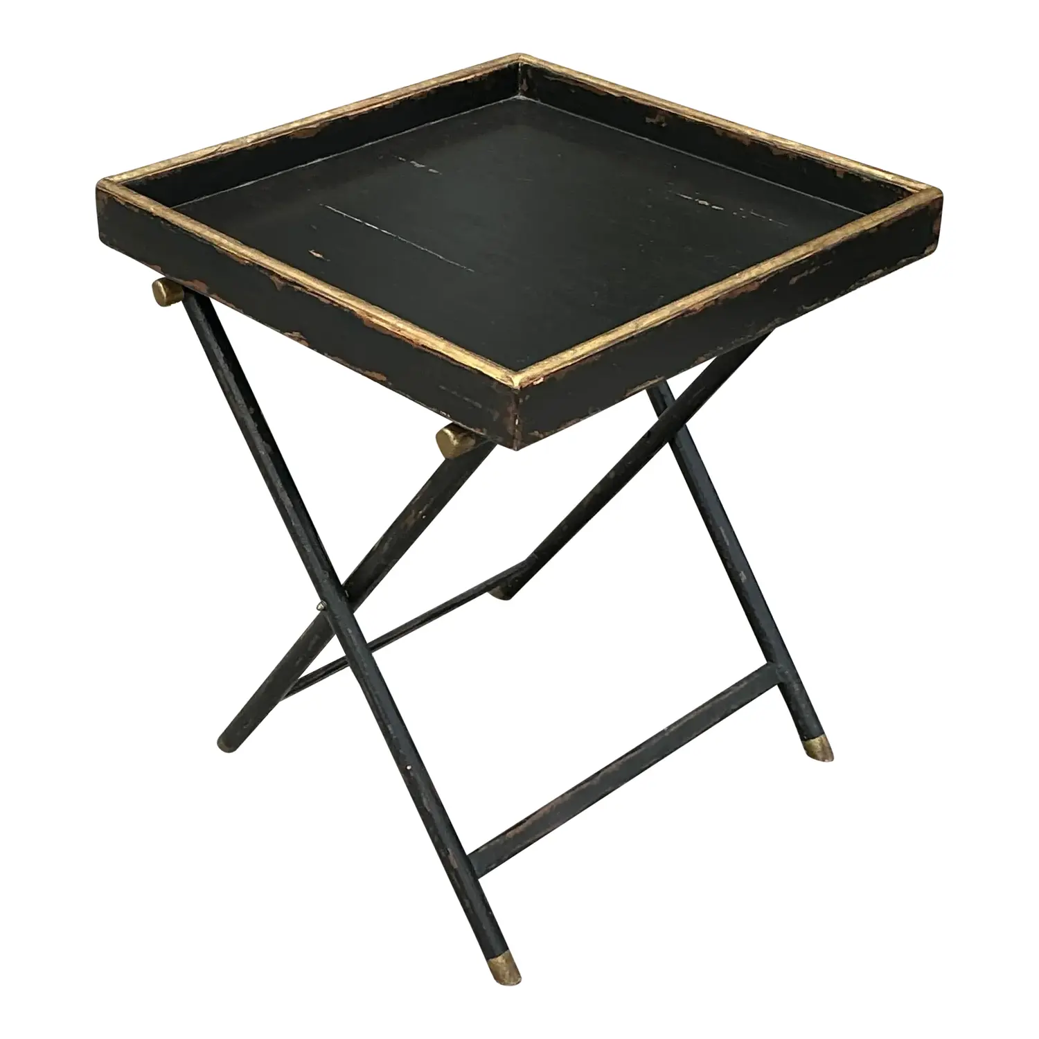 Vintage Boho Woodland Furniture Bar Tray Table