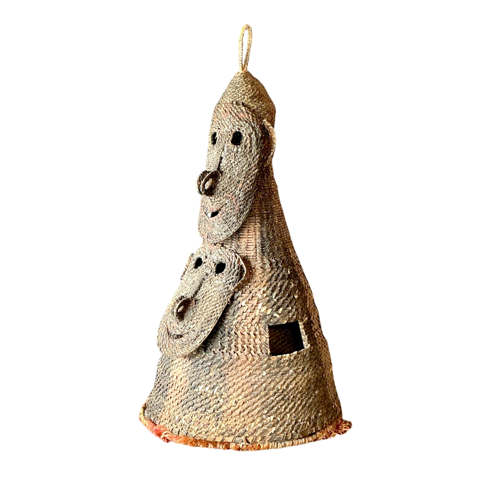 Vintage Boho Woven Rattan Ceremonial Headdress