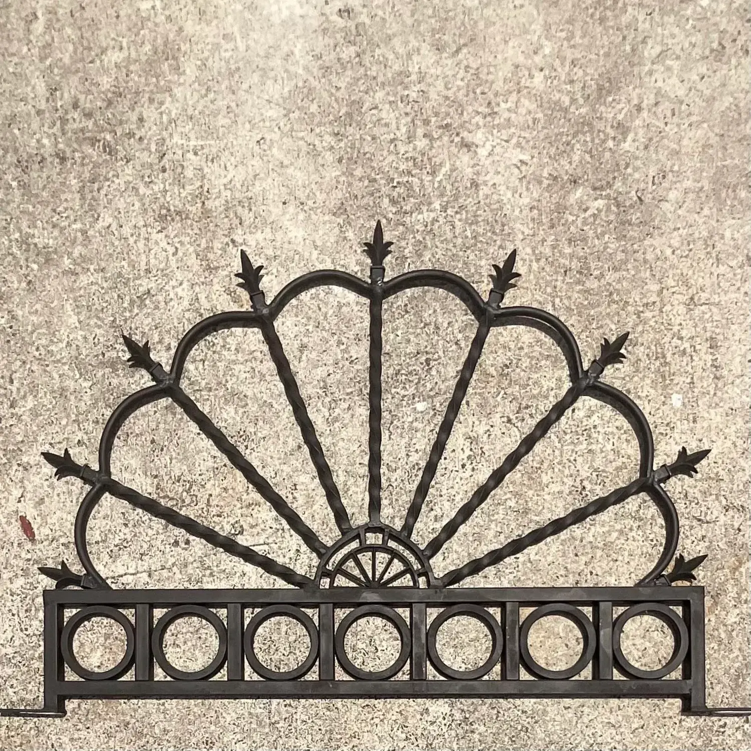 Vintage Boho Wrought Iron Arch - Top view