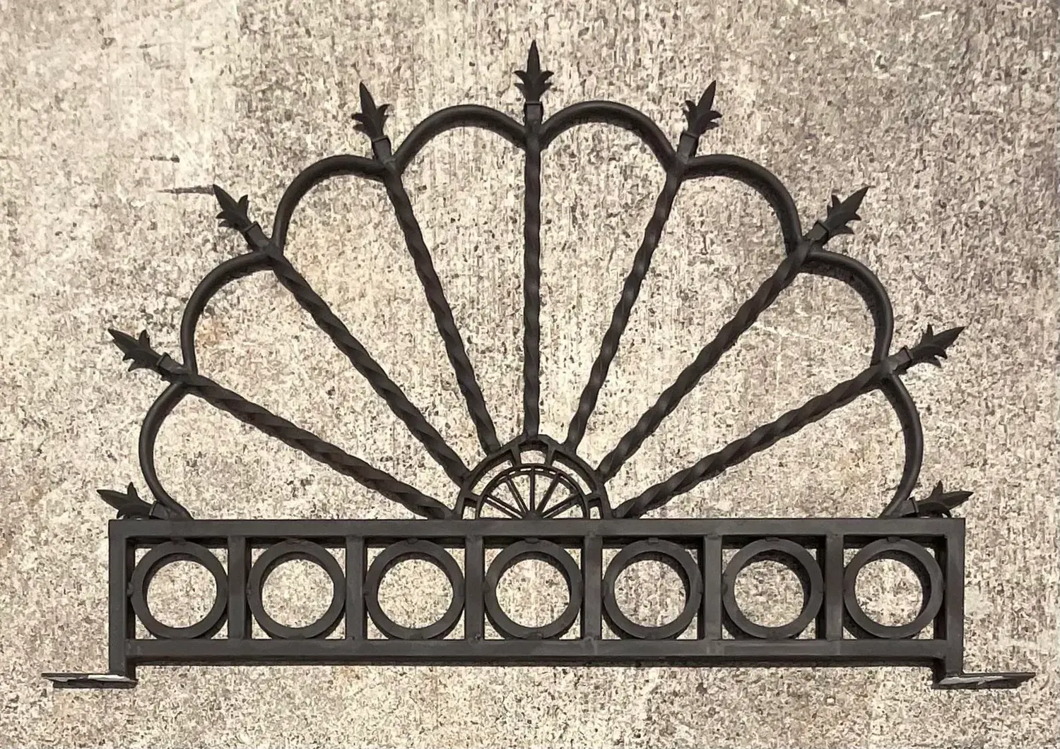 Vintage Boho Wrought Iron Arch - Back view