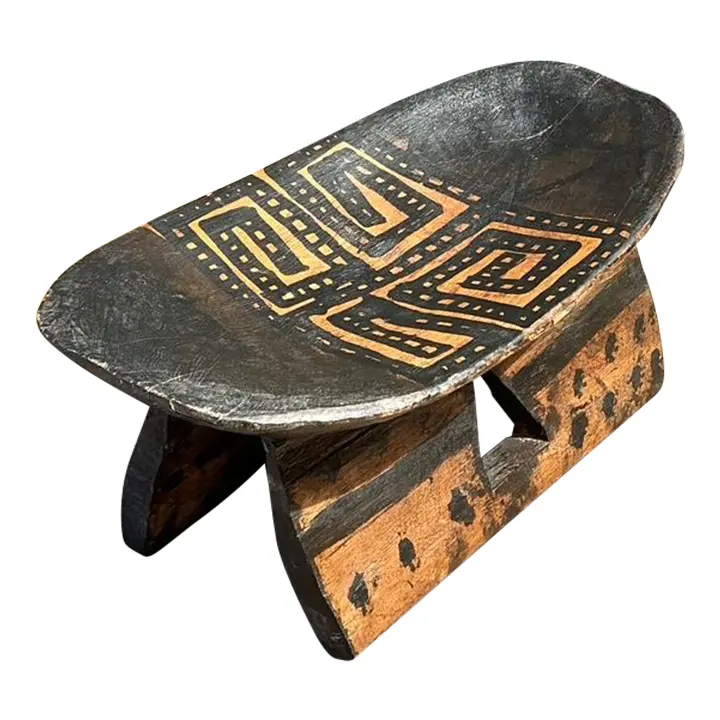 Vintage Brazilian Hand Painted Head Rest