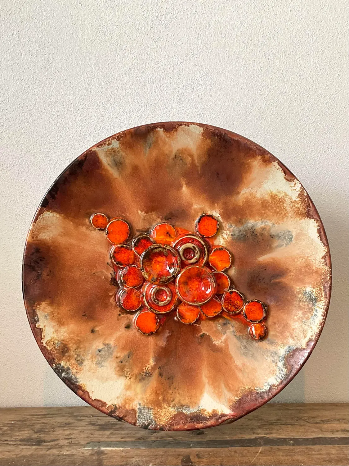 Vintage Brueghel Ceramic Plate - Back view