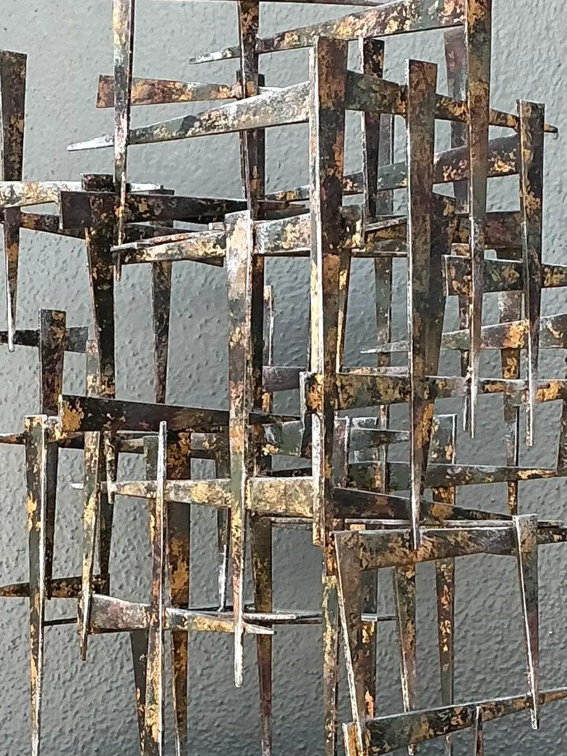 Vintage Brutalist Abstract Sculpture - Top view