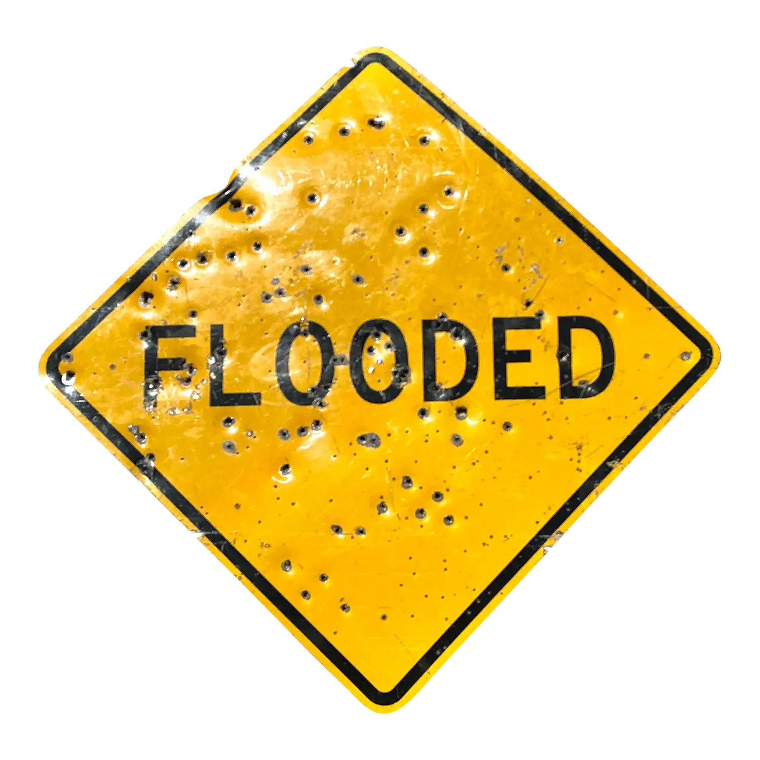 Vintage Bullet Flooded Sign