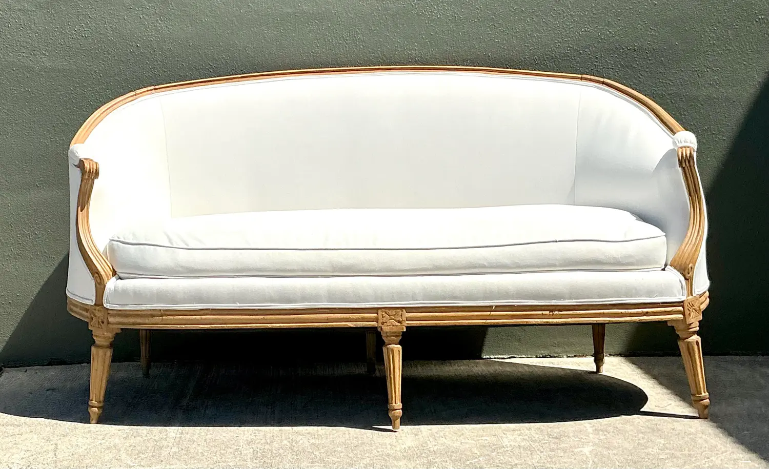 Vintage Carved Canape Sofa - Top view