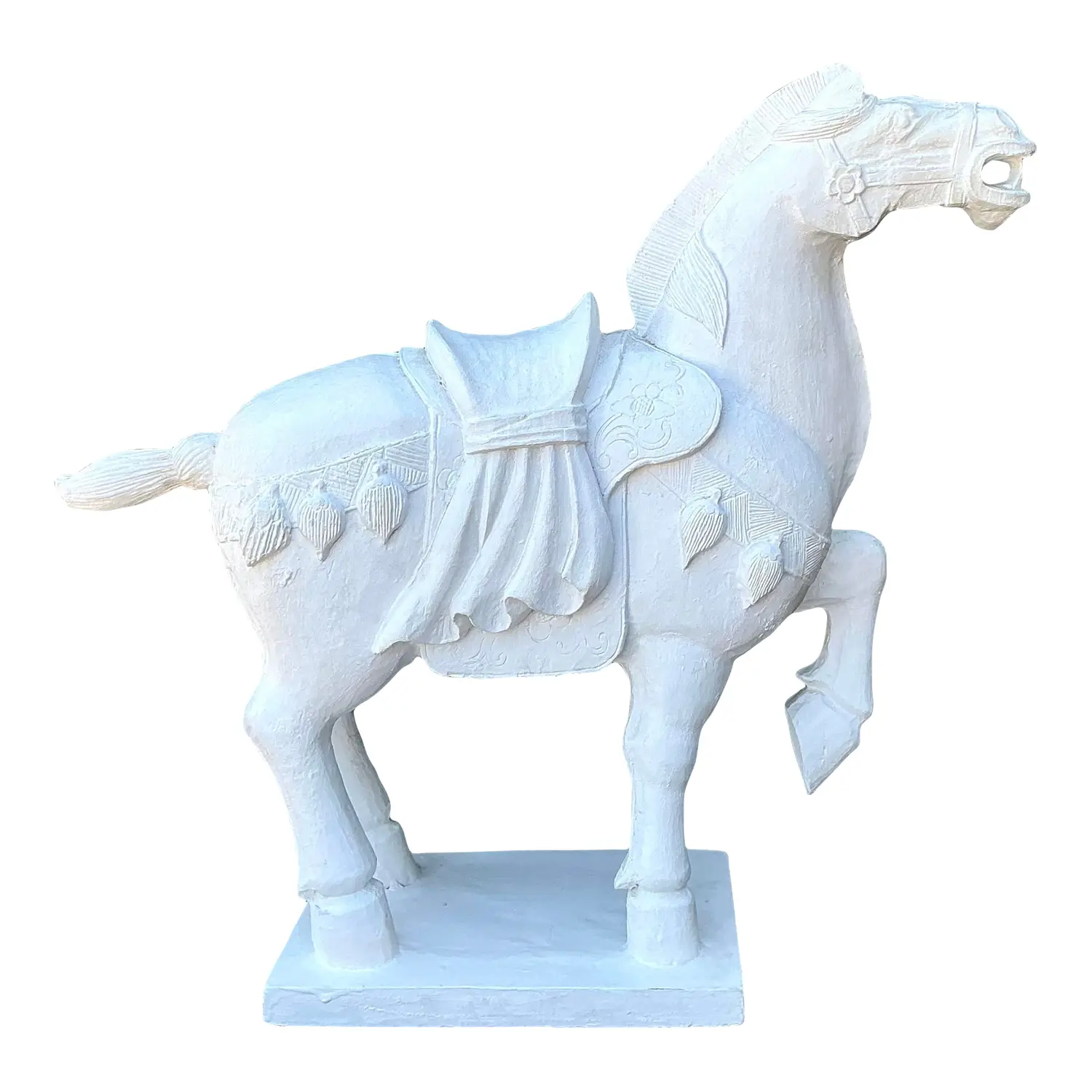 Vintage Cast Concrete Emperor Horse
