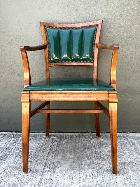 Vintage Channel Tufted Desk Chair