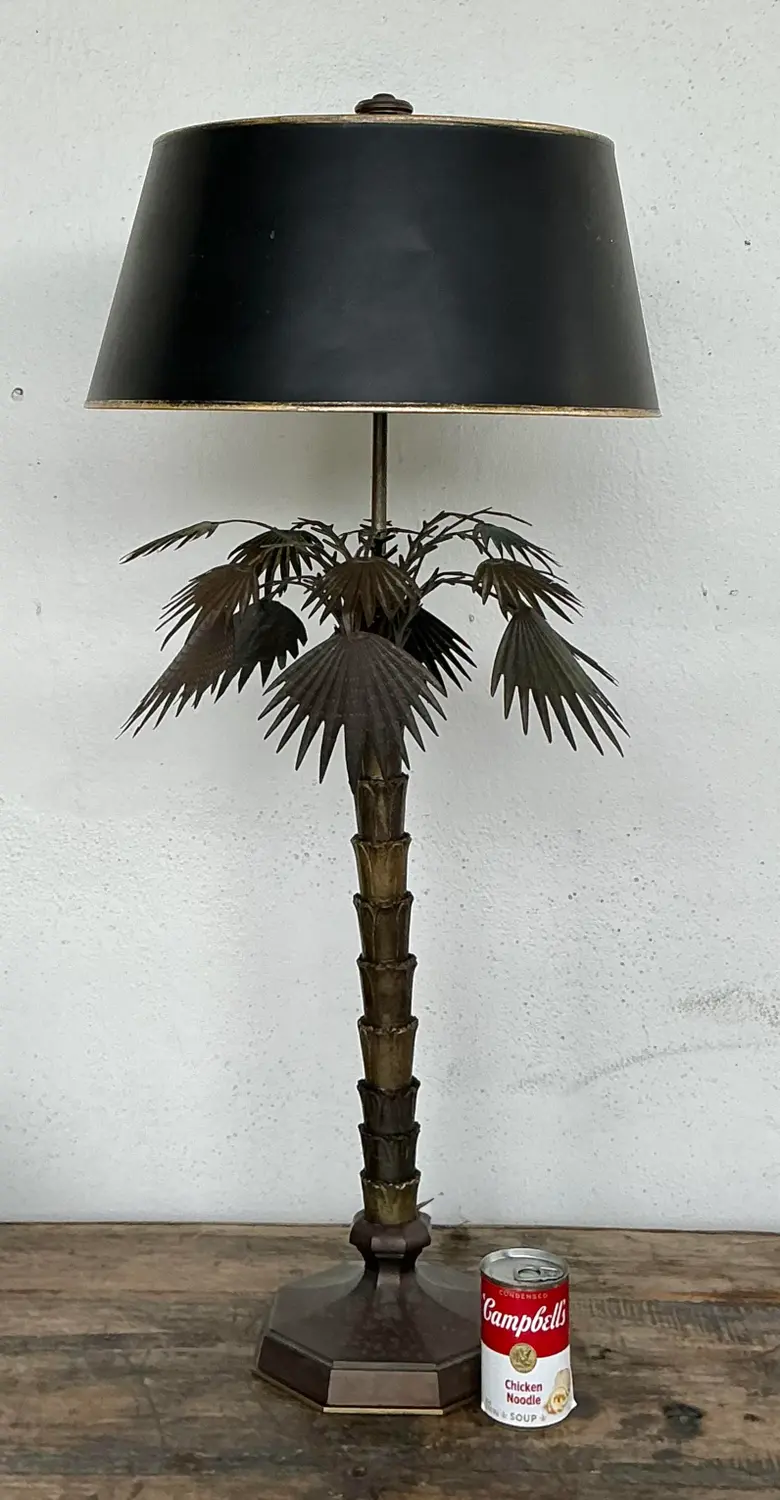 Vintage Chapman Palm Lamp - Top view