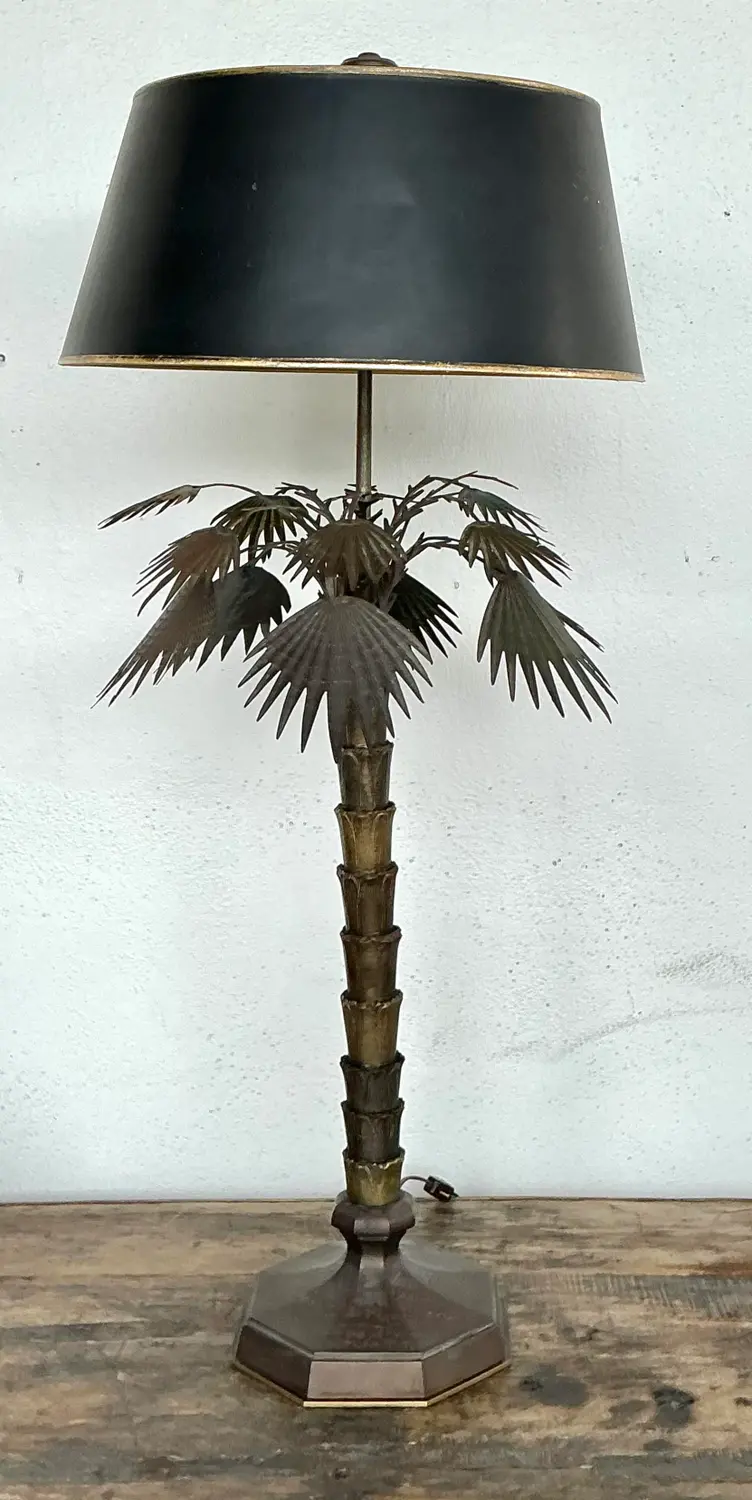 Vintage Chapman Palm Lamp - Back view