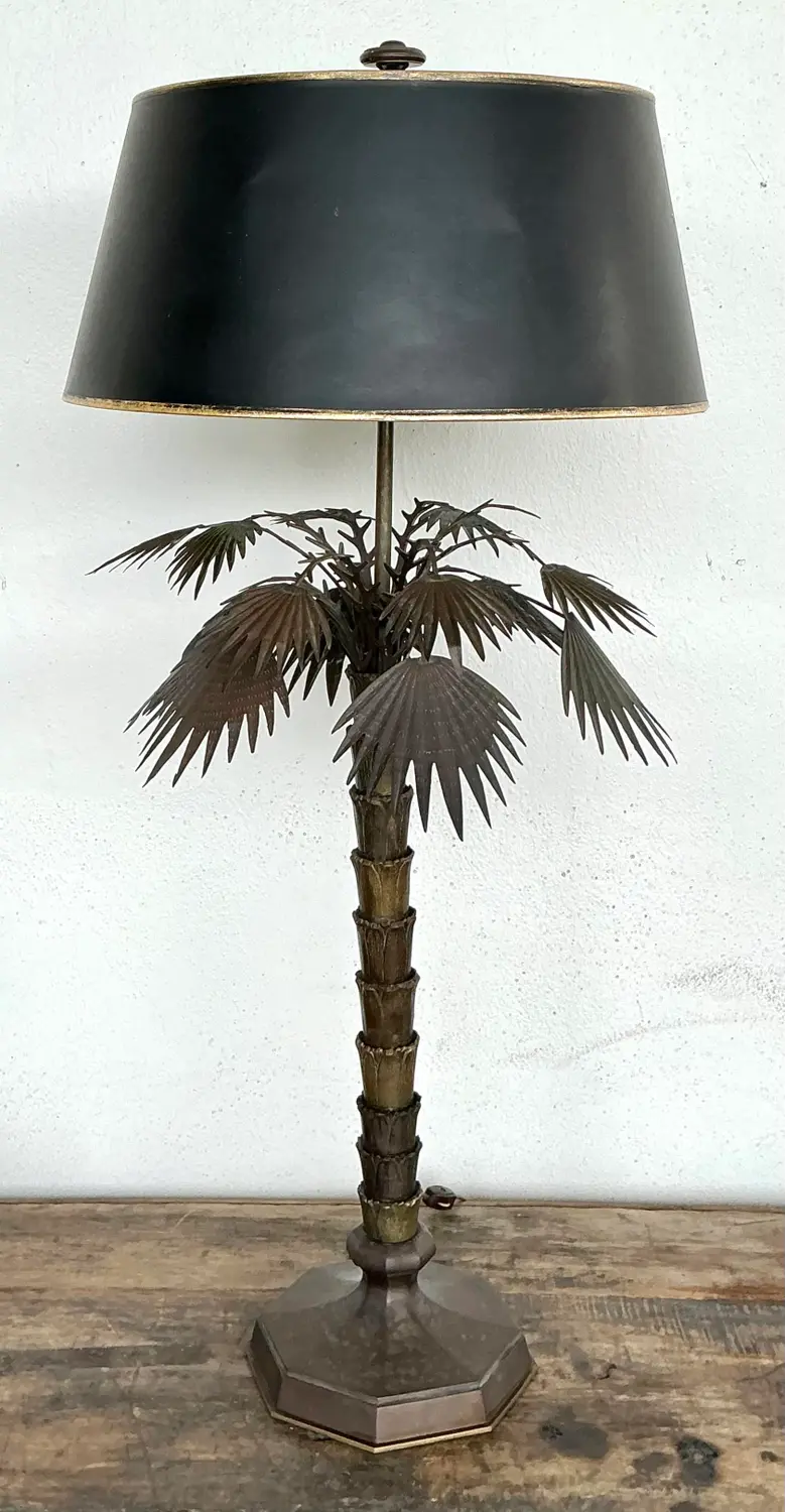 Vintage Chapman Palm Lamp - Side view