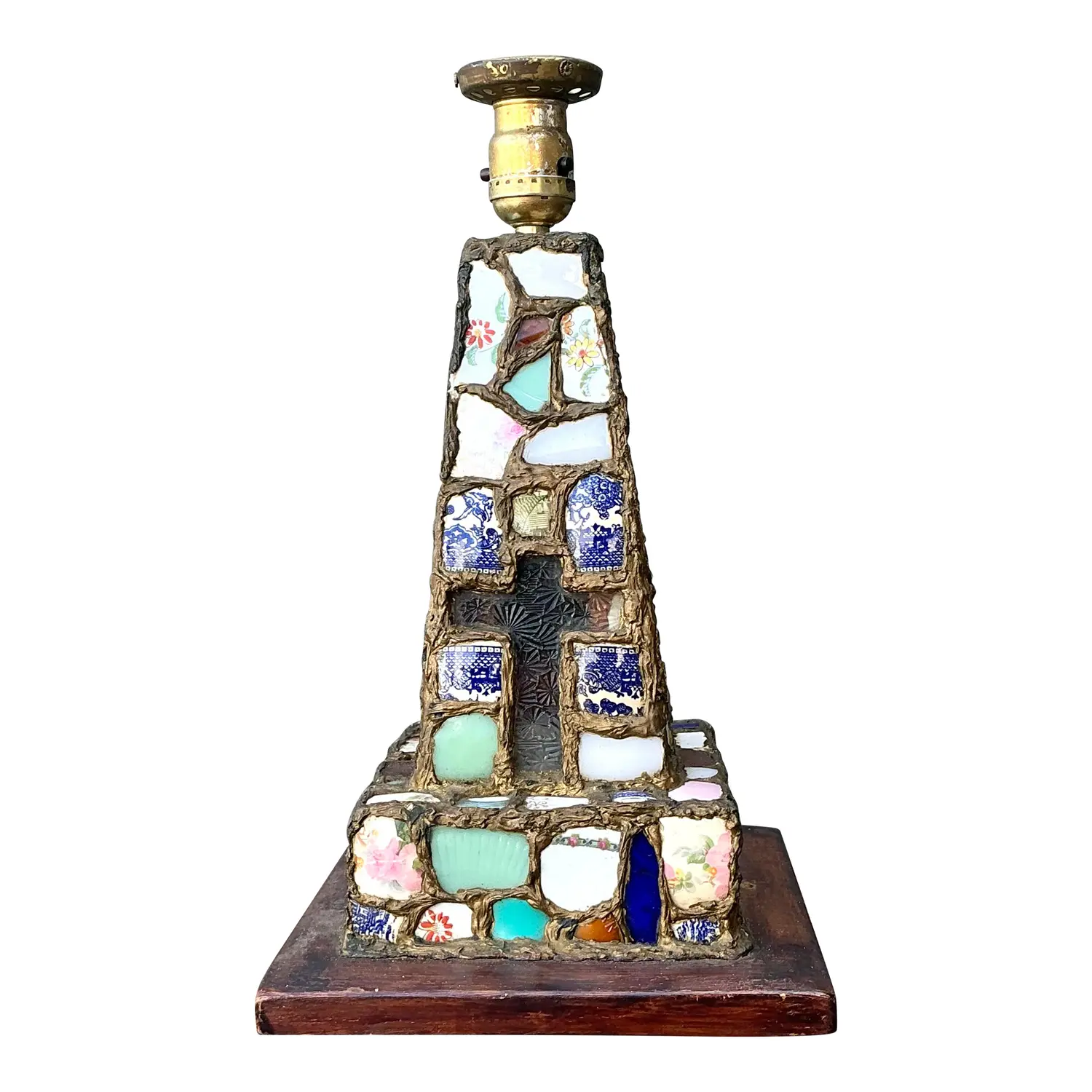 Vintage China Mosaic Lamp