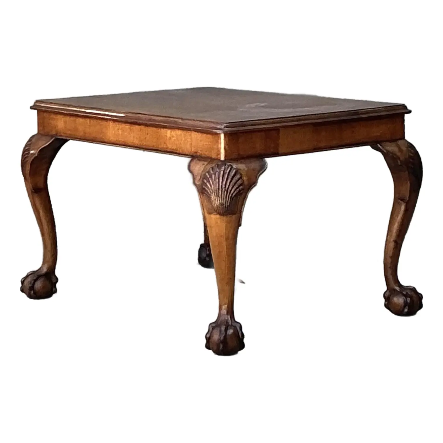 Vintage Chippendale Clam Shell Small Coffee Table