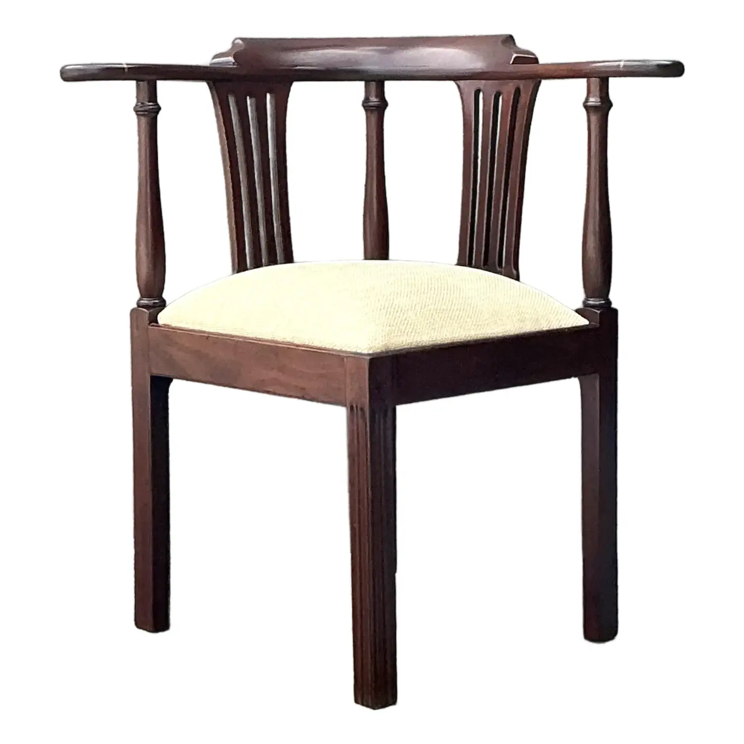 Vintage Chippendale Mahogany Corner Chair