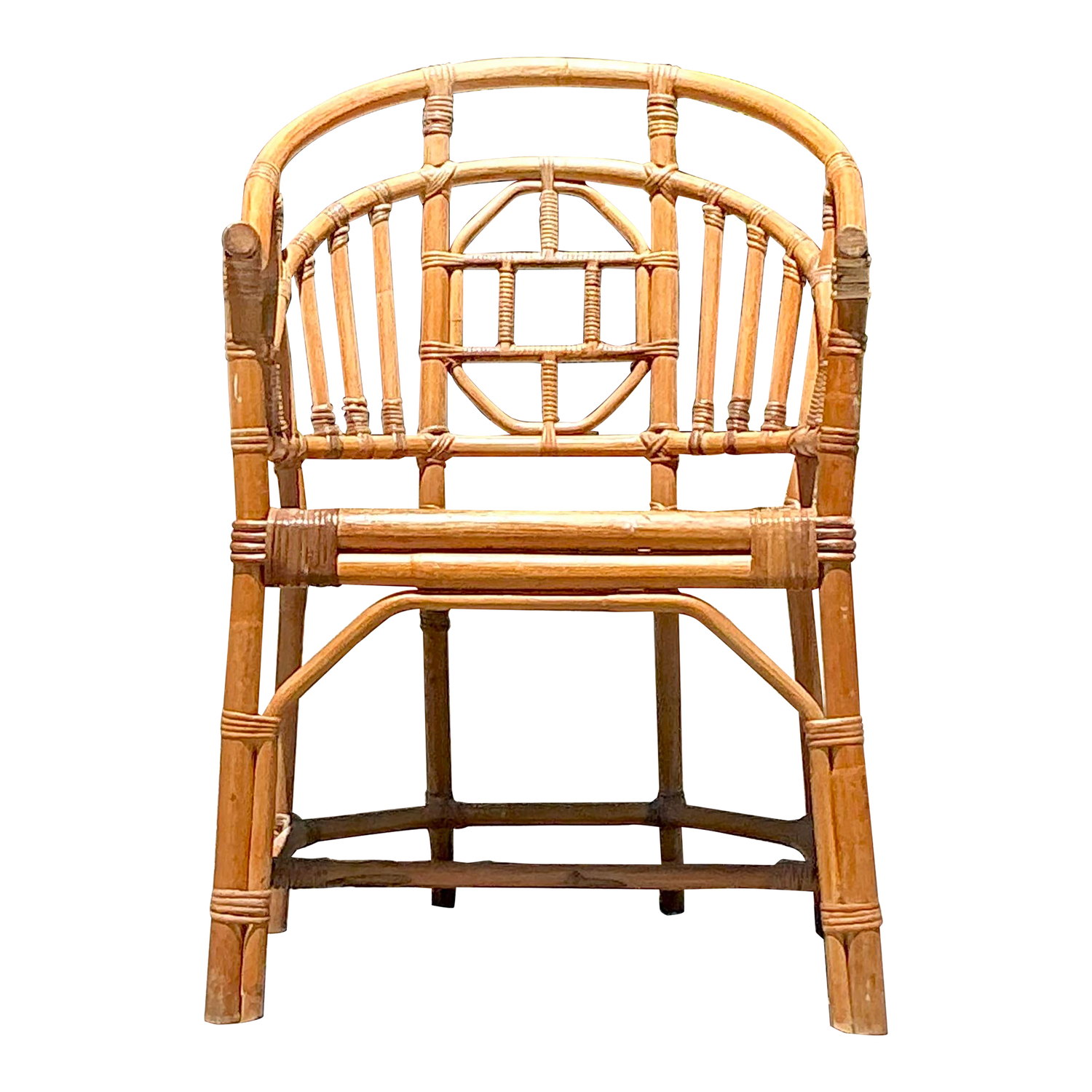 Vintage Coastal Medallion Brighton Chair - Detail view