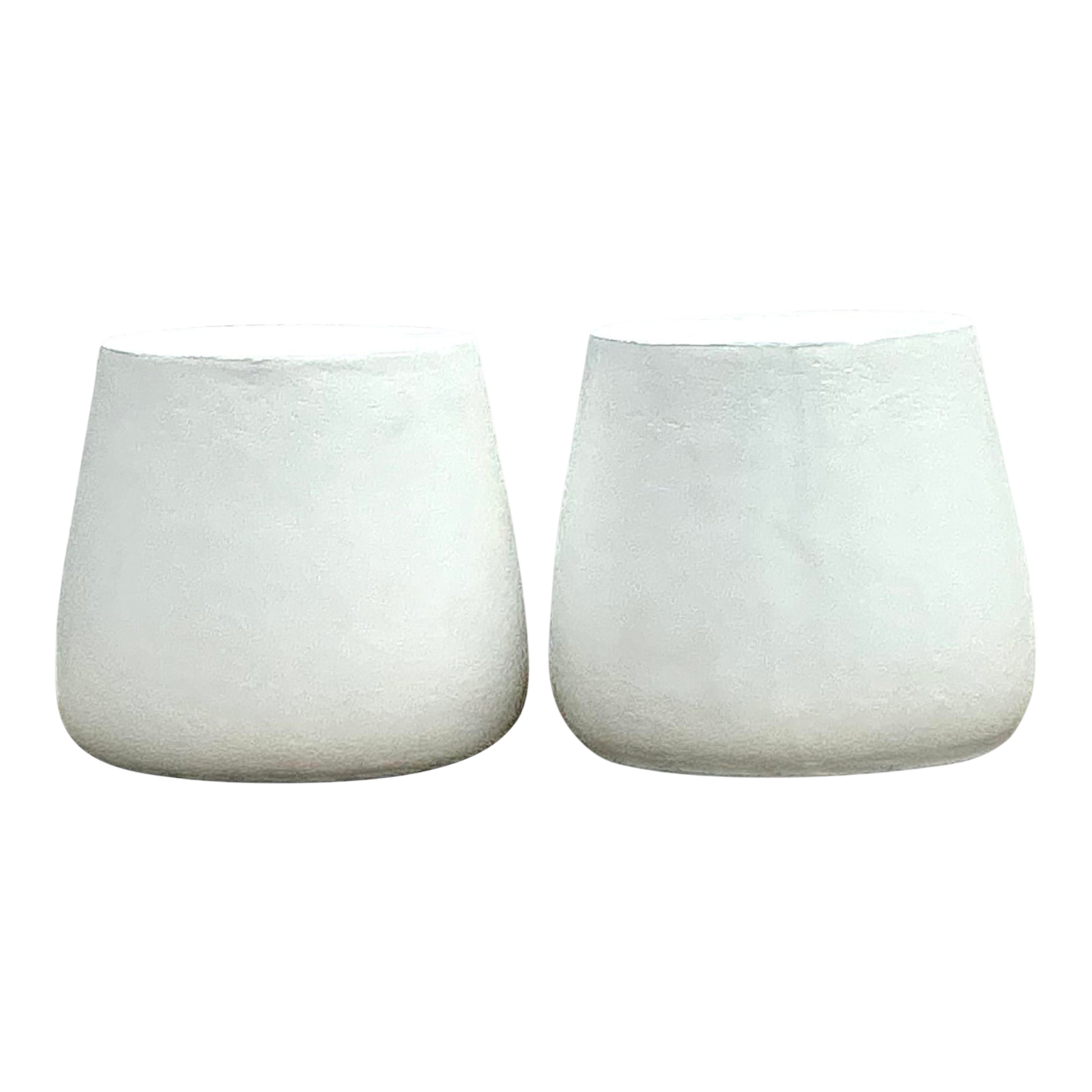 Vintage Coastal Molded Fiberglass Outdoor Side Tables - A Pair - Detail view