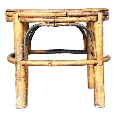 Vintage Coastal Split Bamboo Small Riser