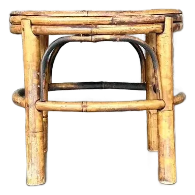 Vintage Coastal Split Bamboo Small Riser - Detail view