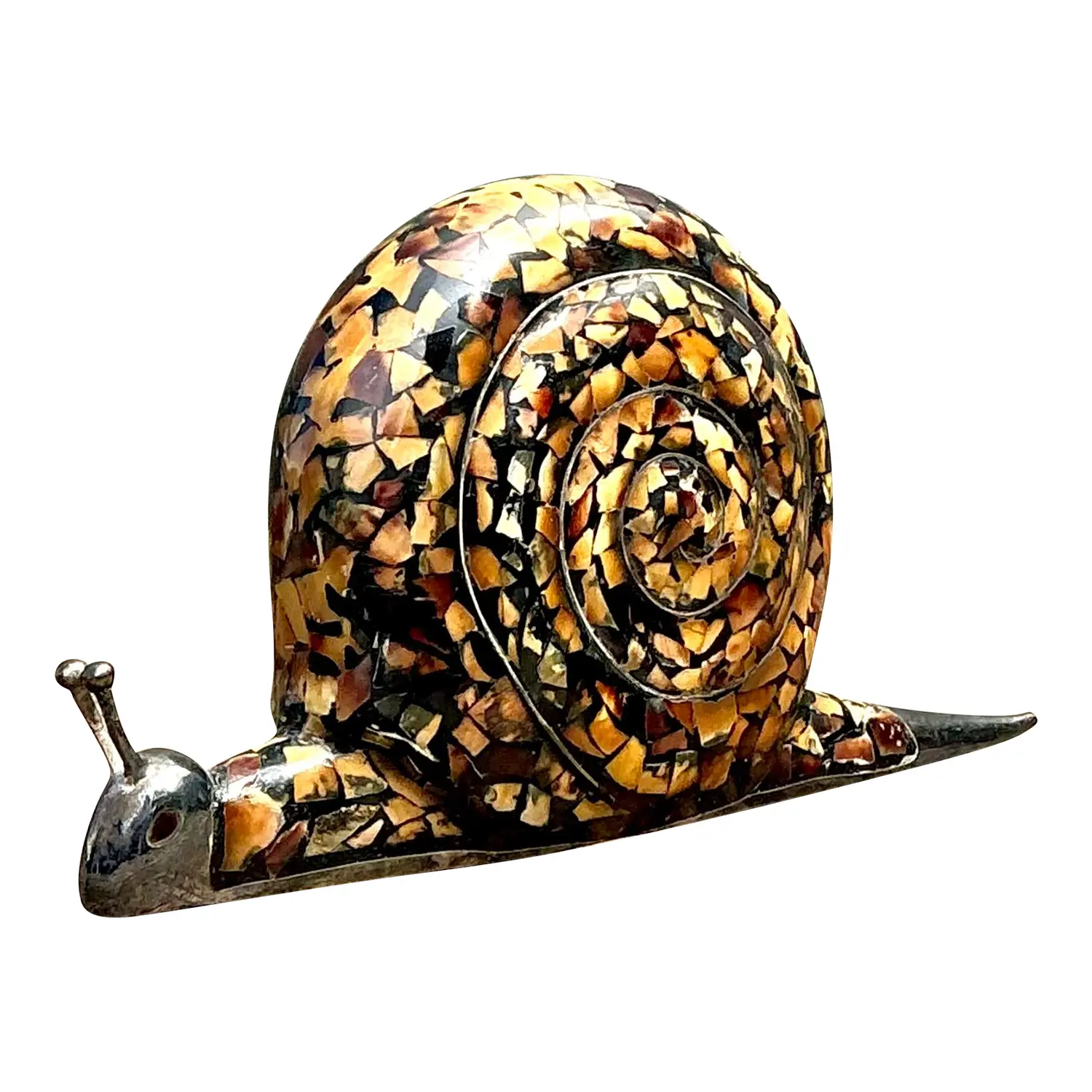 Vintage Coconut Shell Snail