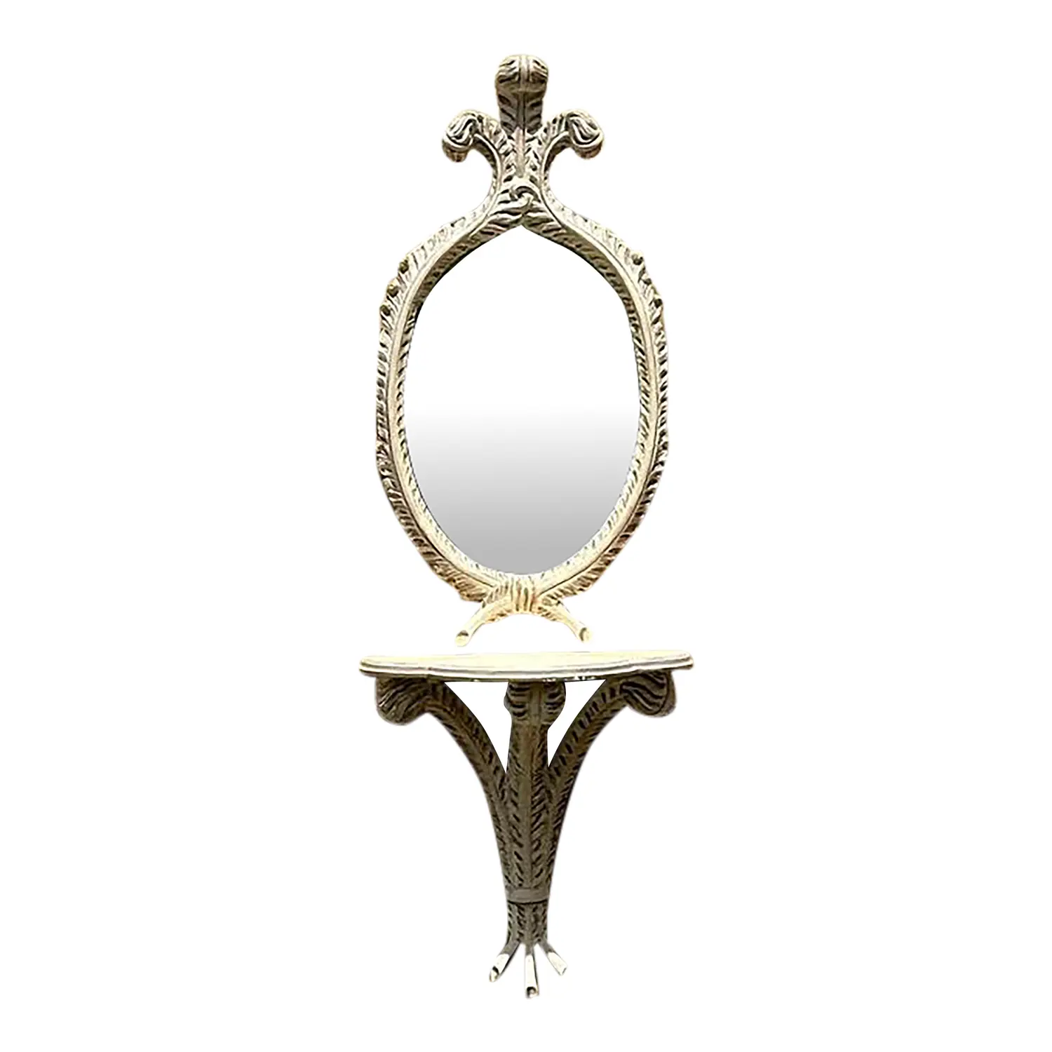 Vintage Console Wall Table With Mirror