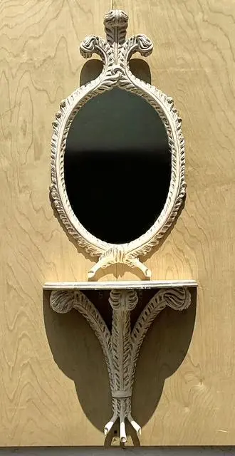 Vintage Console Wall Table With Mirror - Top view