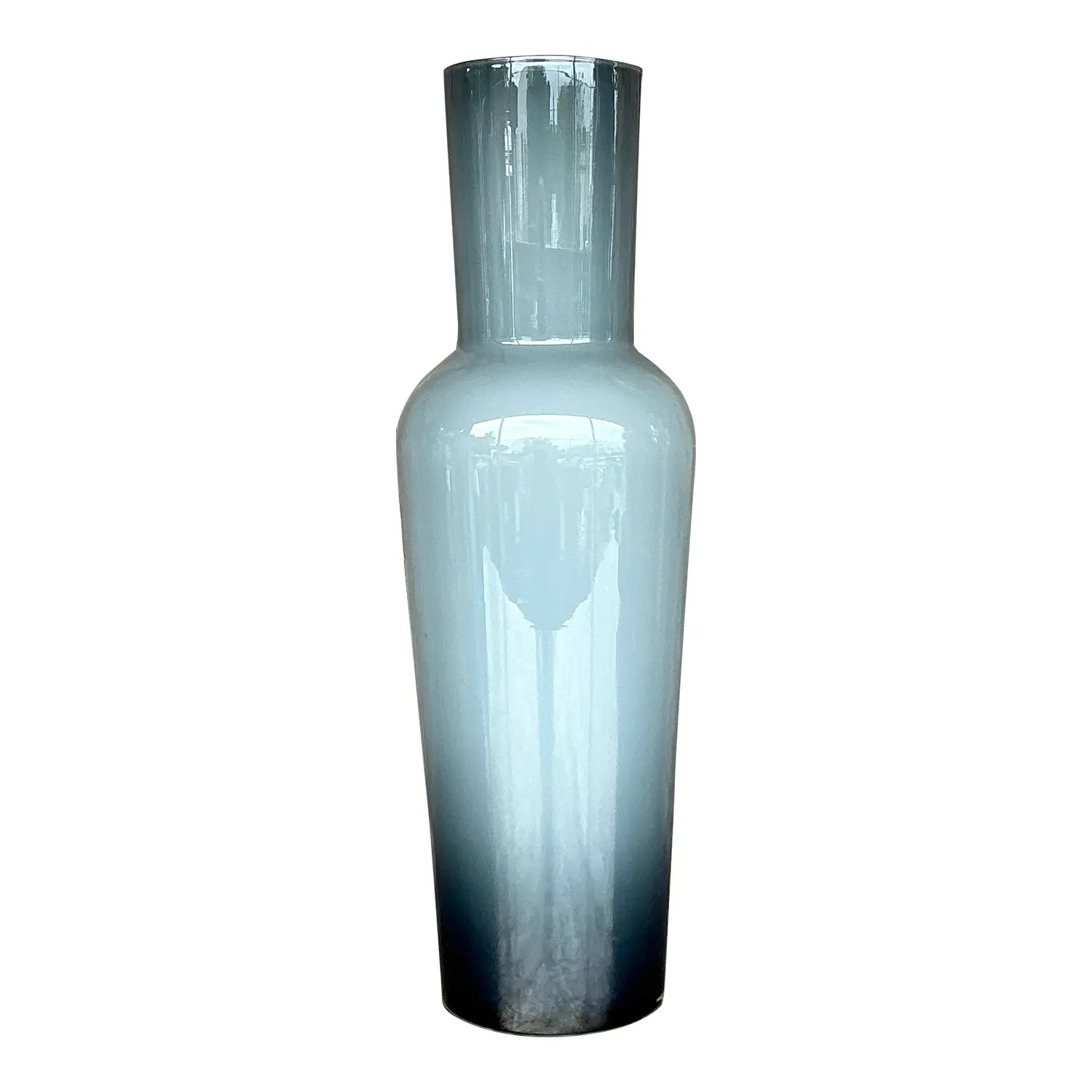 Vintage Contemporary Art Glass Ombre Tall Vase