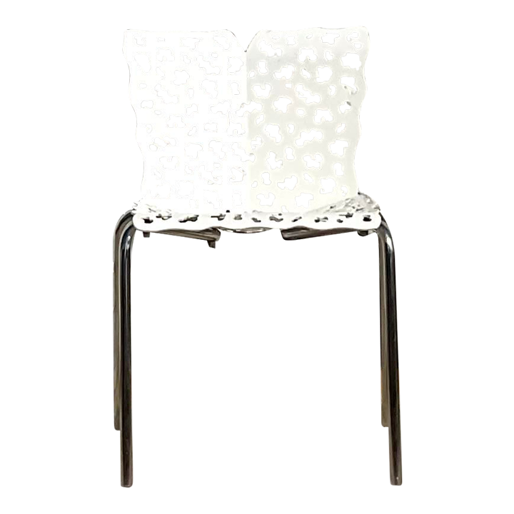 Vintage Contemporary Cutout Topiary Chair After Richard Schultz - Detail view