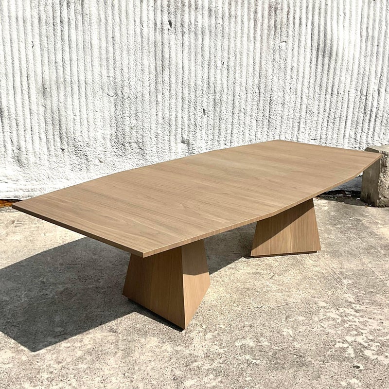 Vintage Contemporary “Divine” Faceted Dining Table After Keith Fritz - Side view