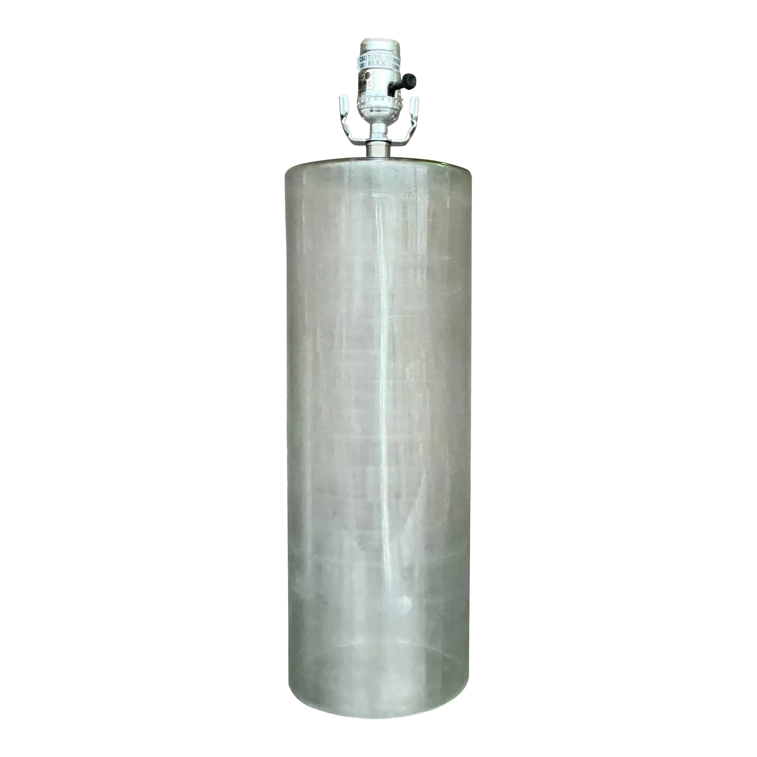 Vintage Contemporary Etched Frosted Glass Lamp