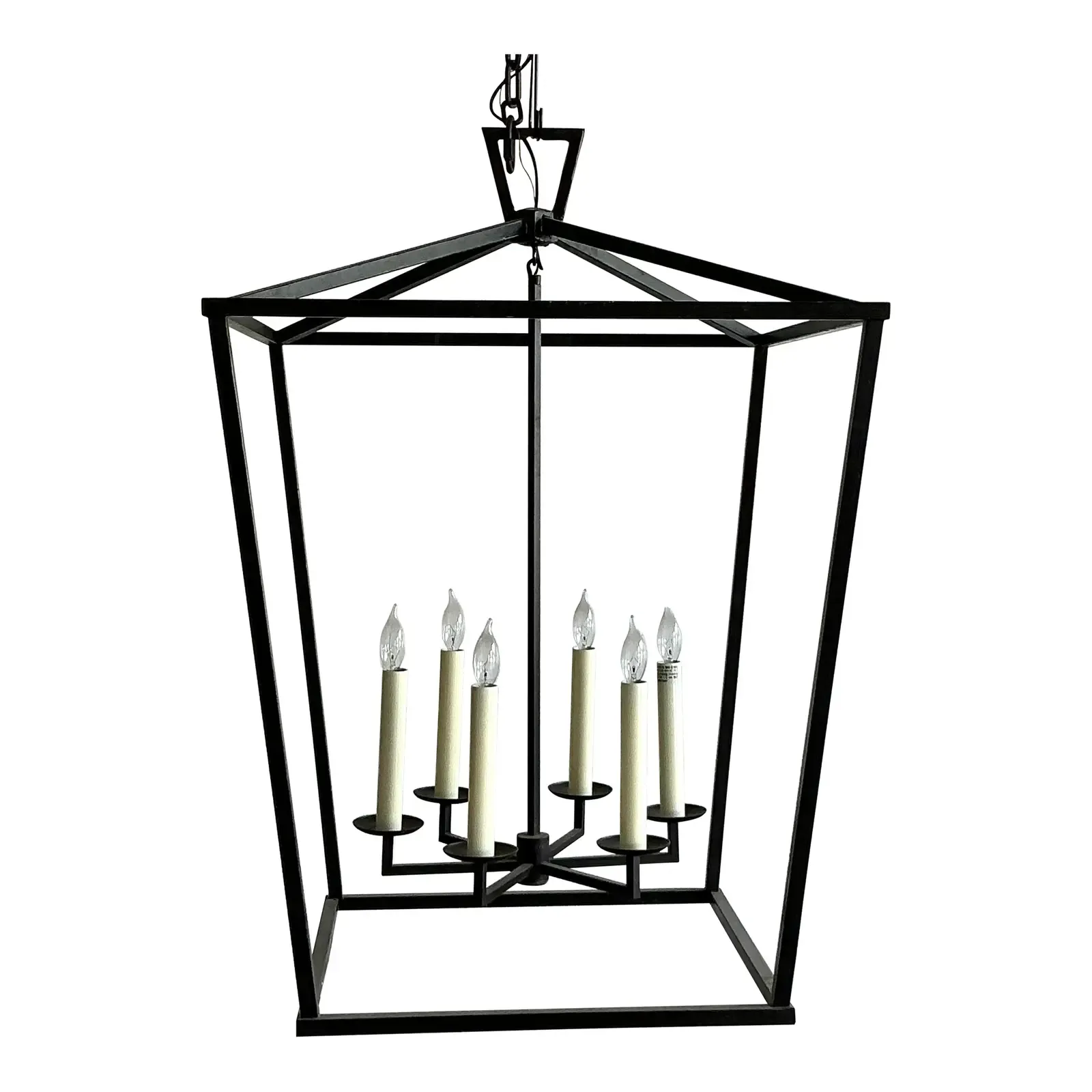 Vintage Contemporary Monumental Frame Lantern - Detail view