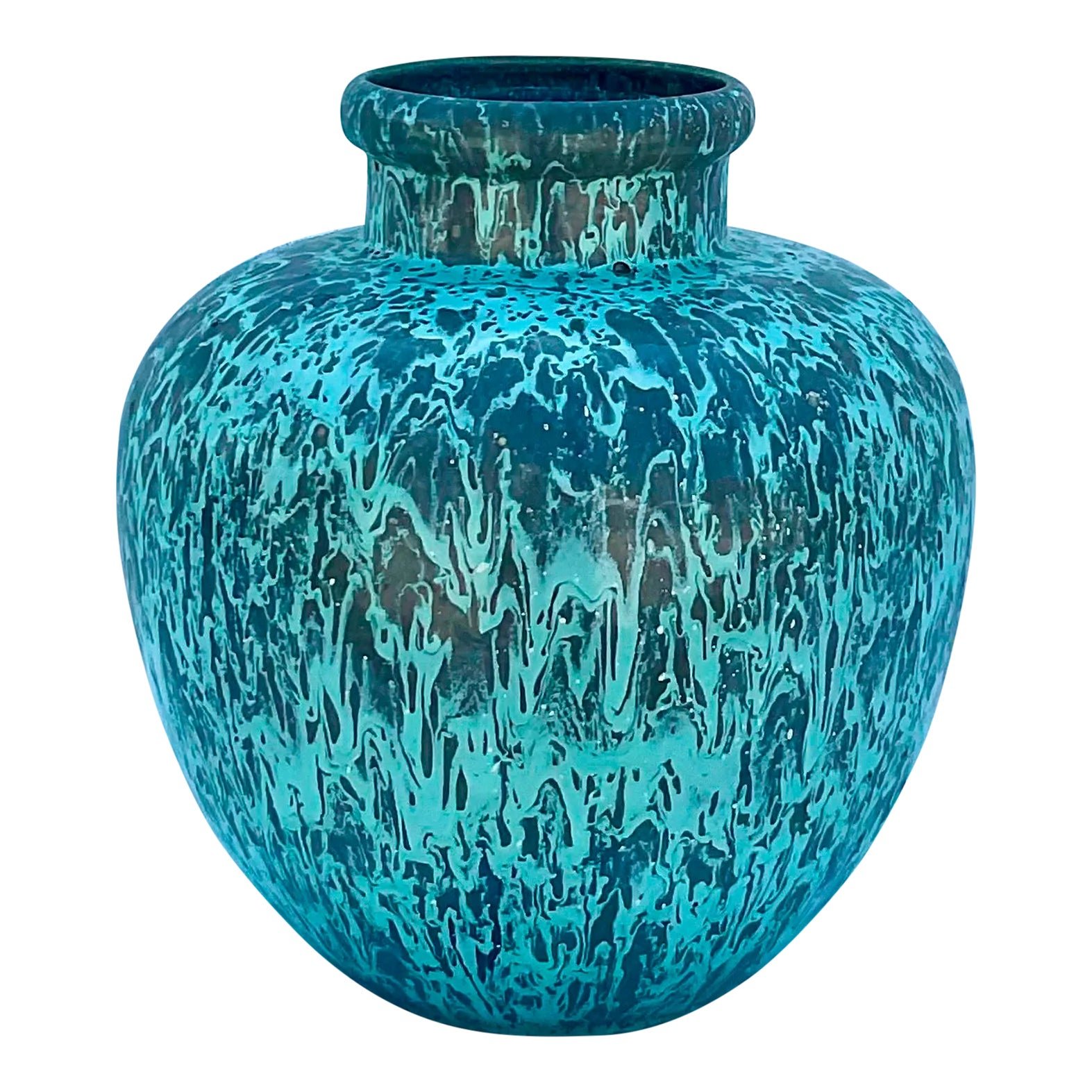 Vintage Contemporary Splatter Urn