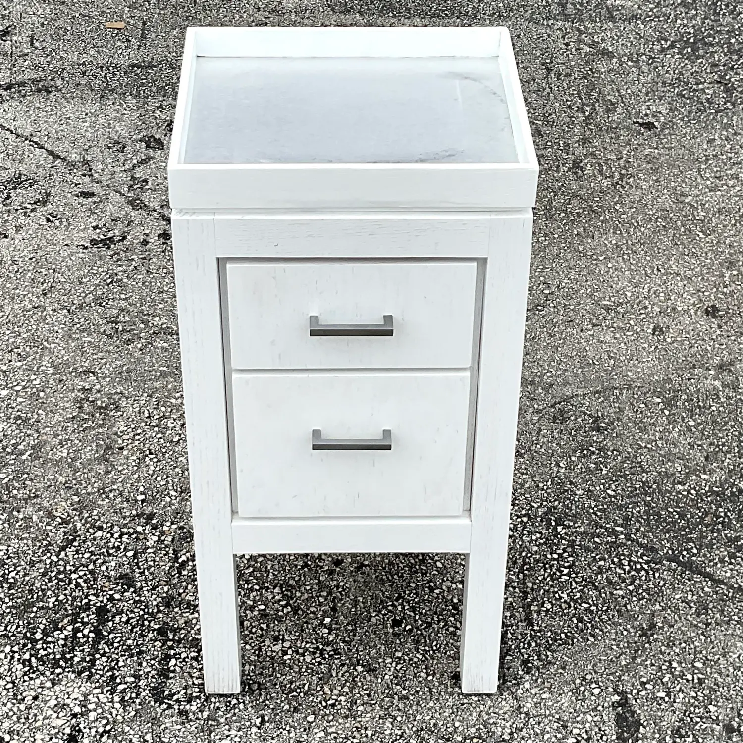 Vintage Contemporary Waterworks Side Table - Side view