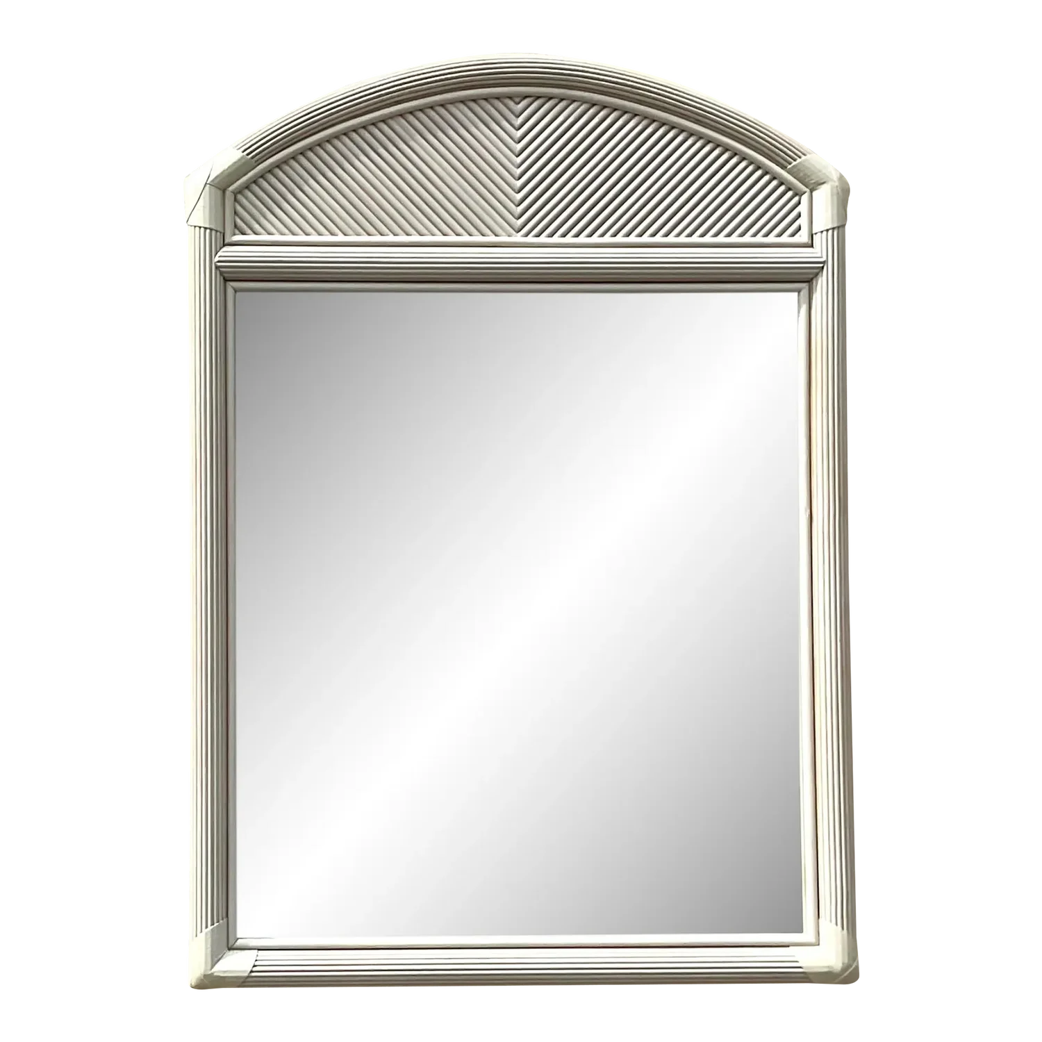 Vintage Costal Pencil Reed Mirror