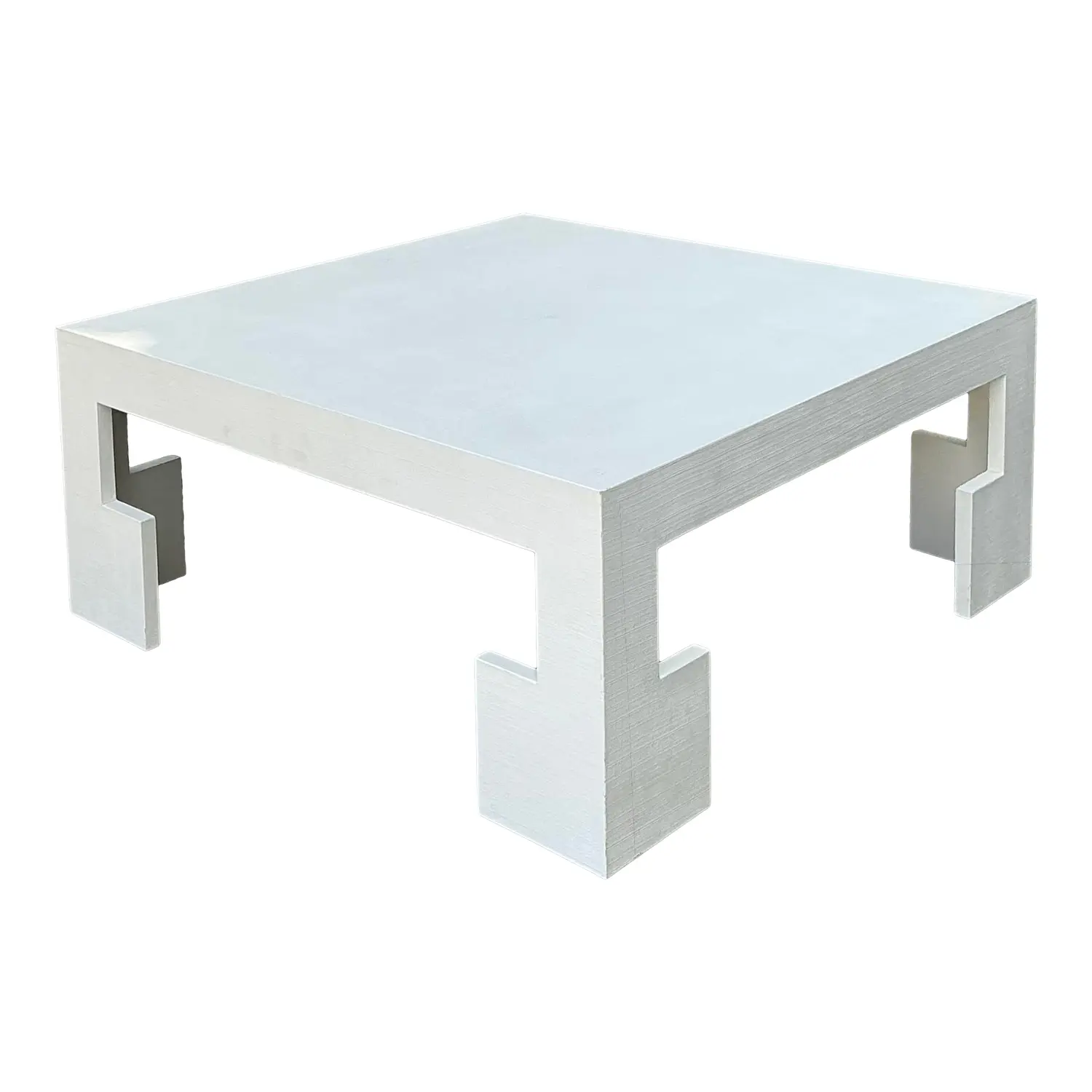Vintage Custom Grasscloth Coffee Table