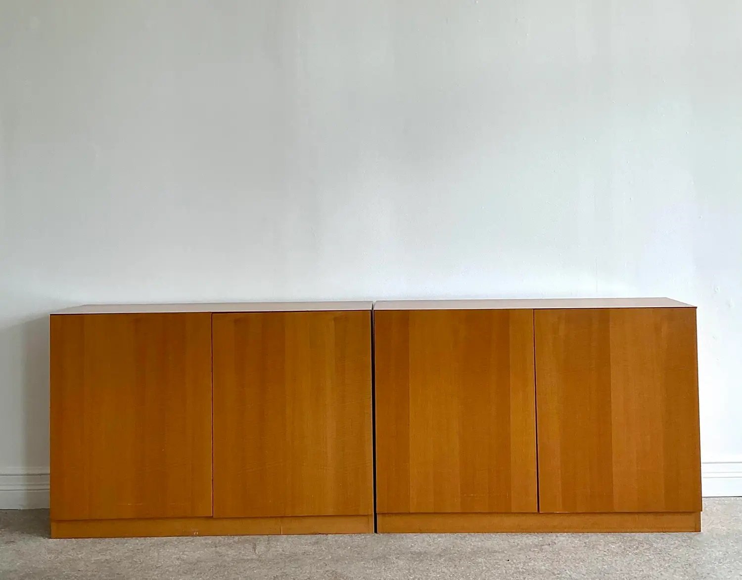 Vintage Custom Two Part Long Credenza - Side view