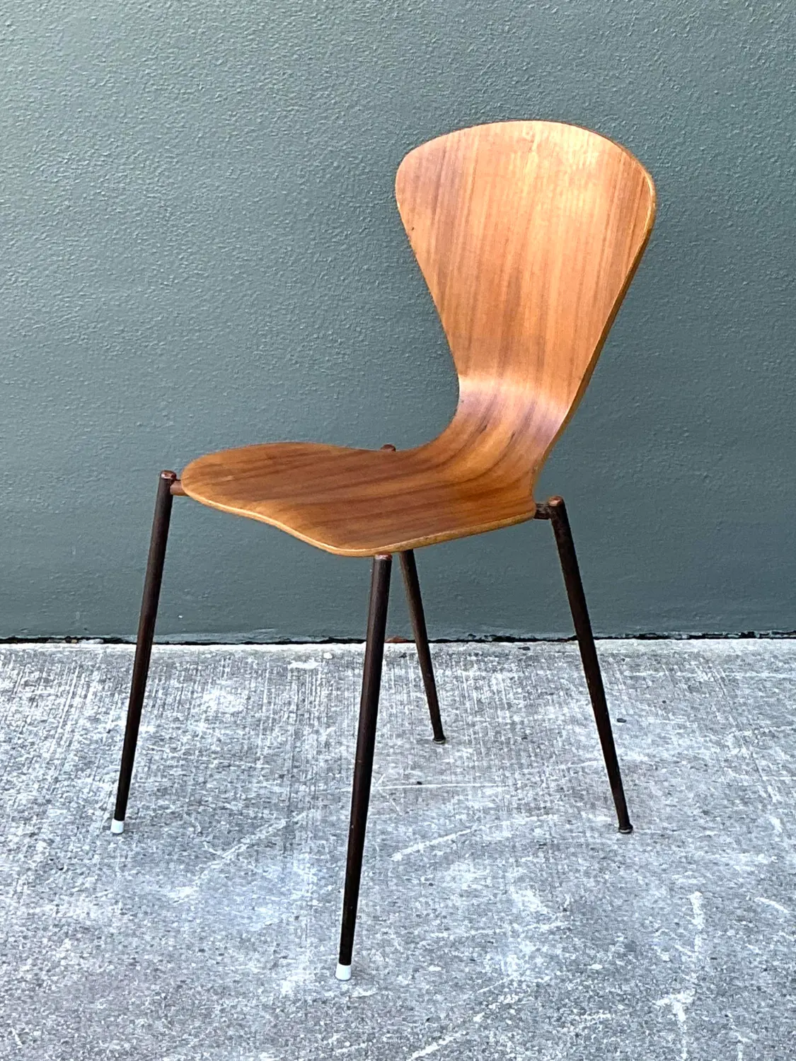 Vintage Danish Bent Plywood Chair - Top view