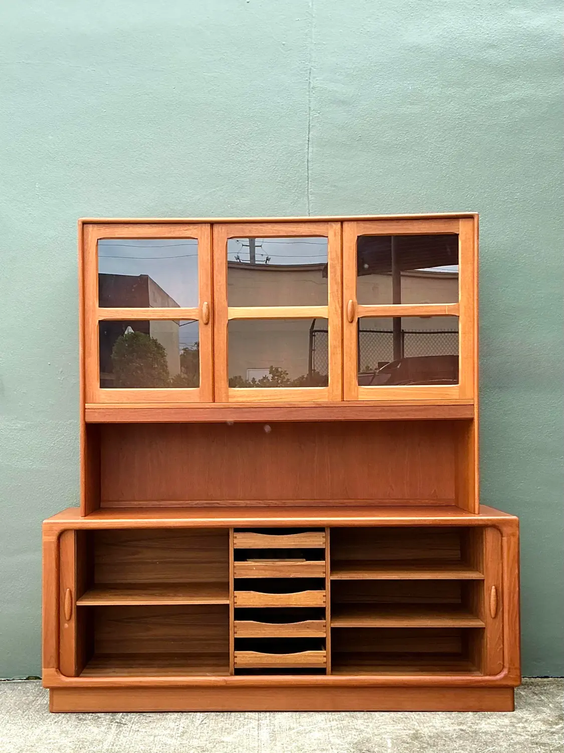 Vintage Danish Drylund Teak Cabinet - Top view