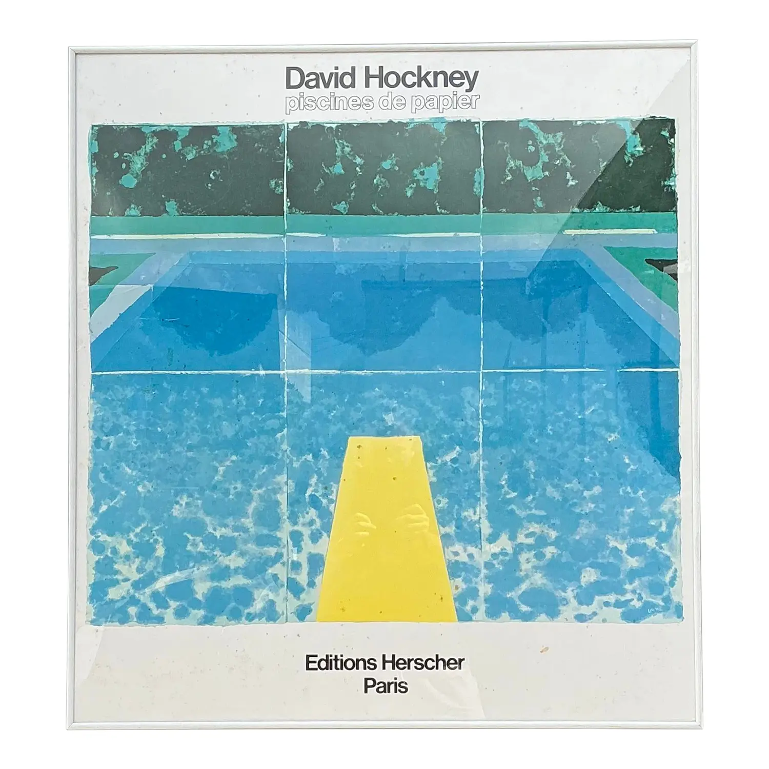 Vintage David Hockney Gallery Show Poster