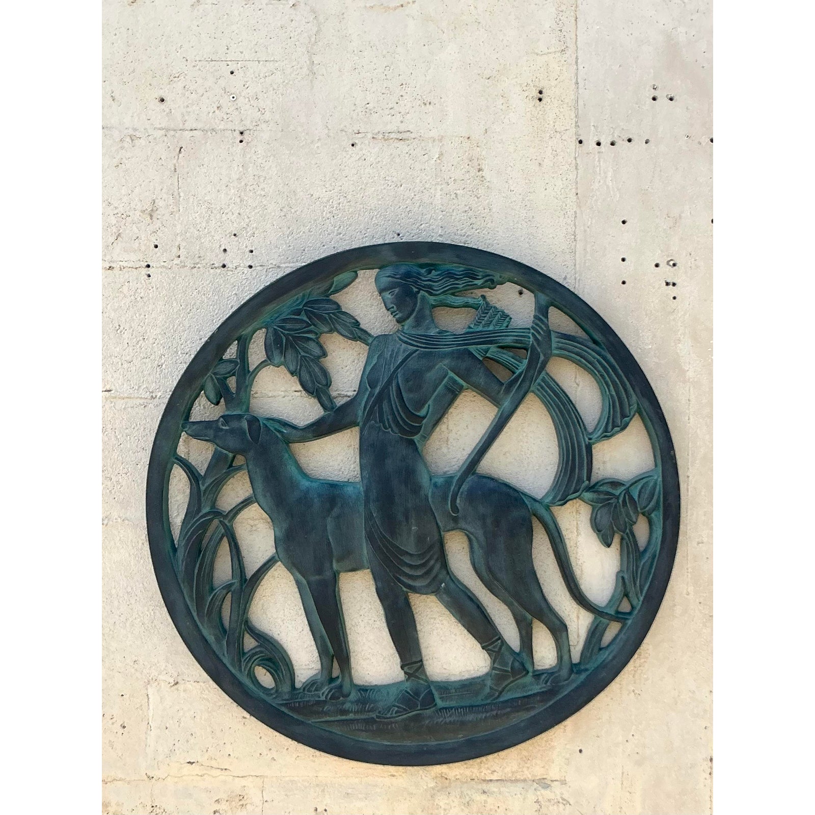 Vintage Deco Plaster Frieze - Side view