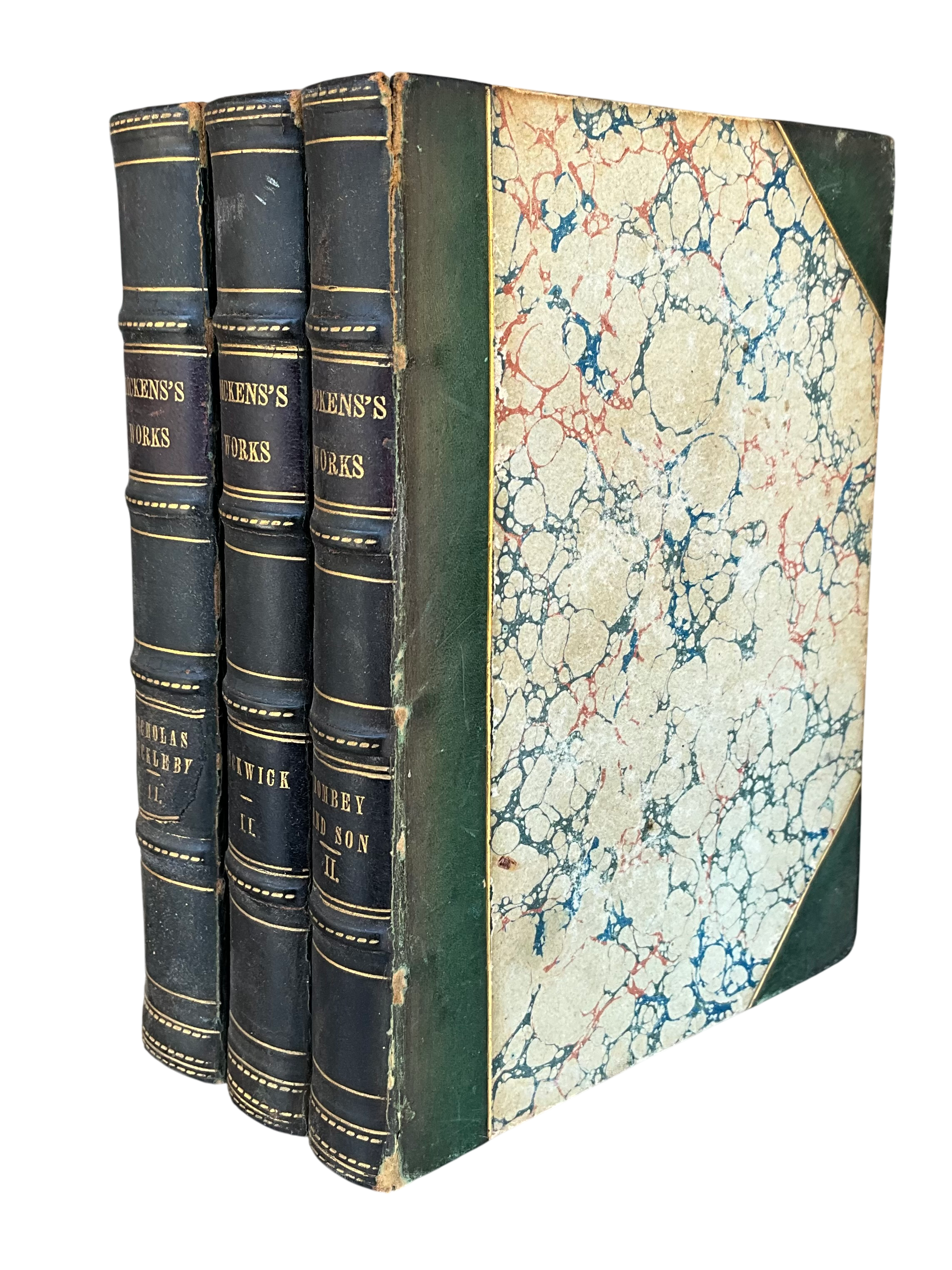 Vintage Dickens's Works- Set of 3 - Detail view