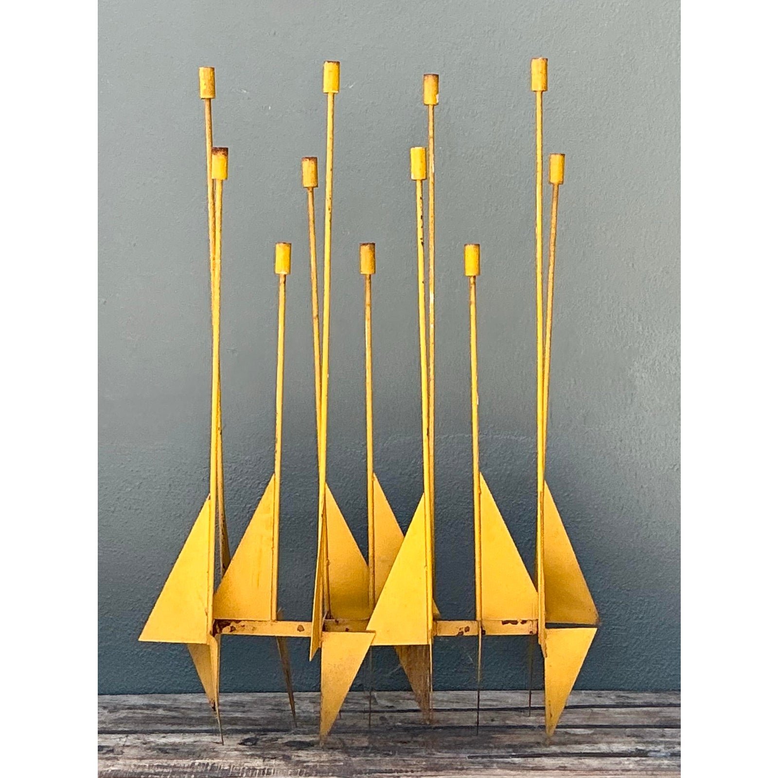 Vintage Don Dumm Modernist Candelabra - Detail view