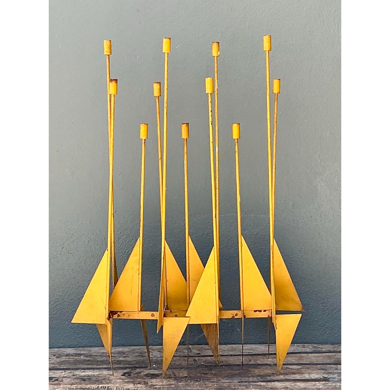 Vintage Don Dumm Modernist Candelabra - Side view