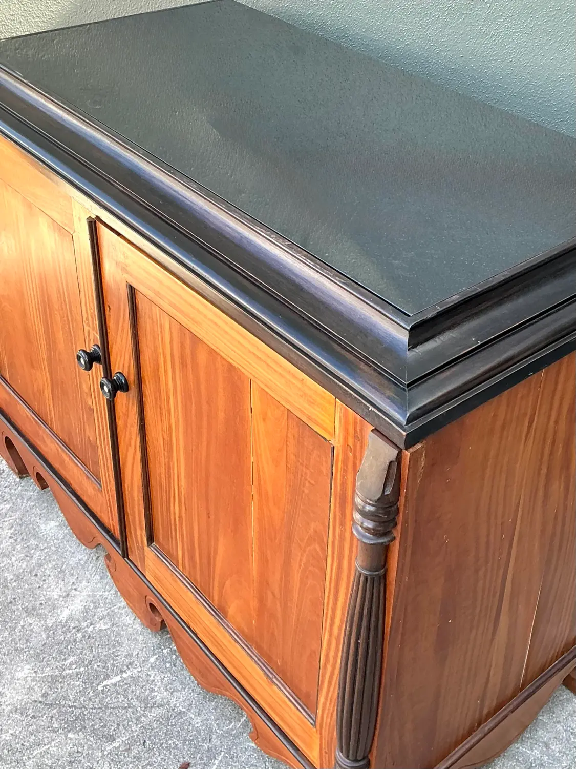 Vintage Double Door Column Sideboard - Top view