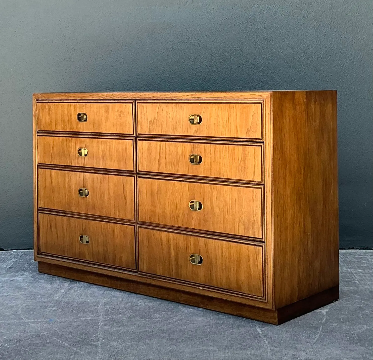 Vintage Drexel Campaign Dresser - Back view