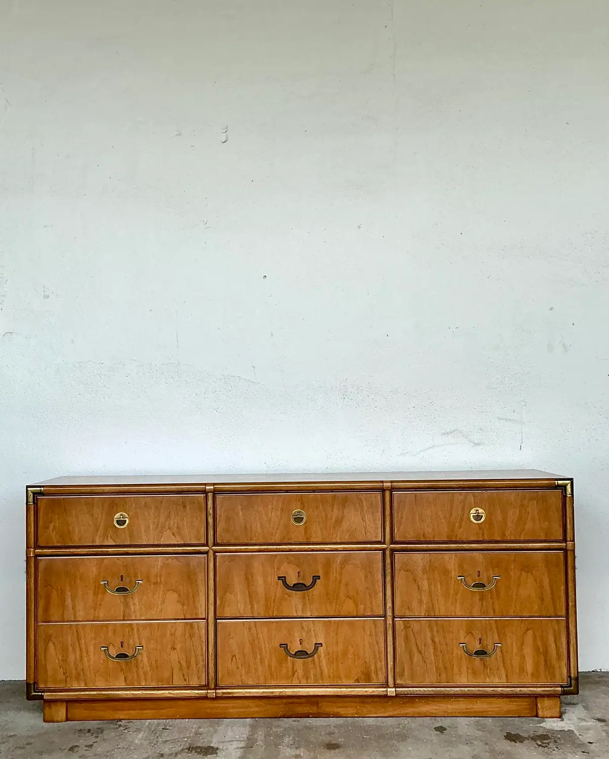 Vintage Drexel Campaign Dresser - Back view