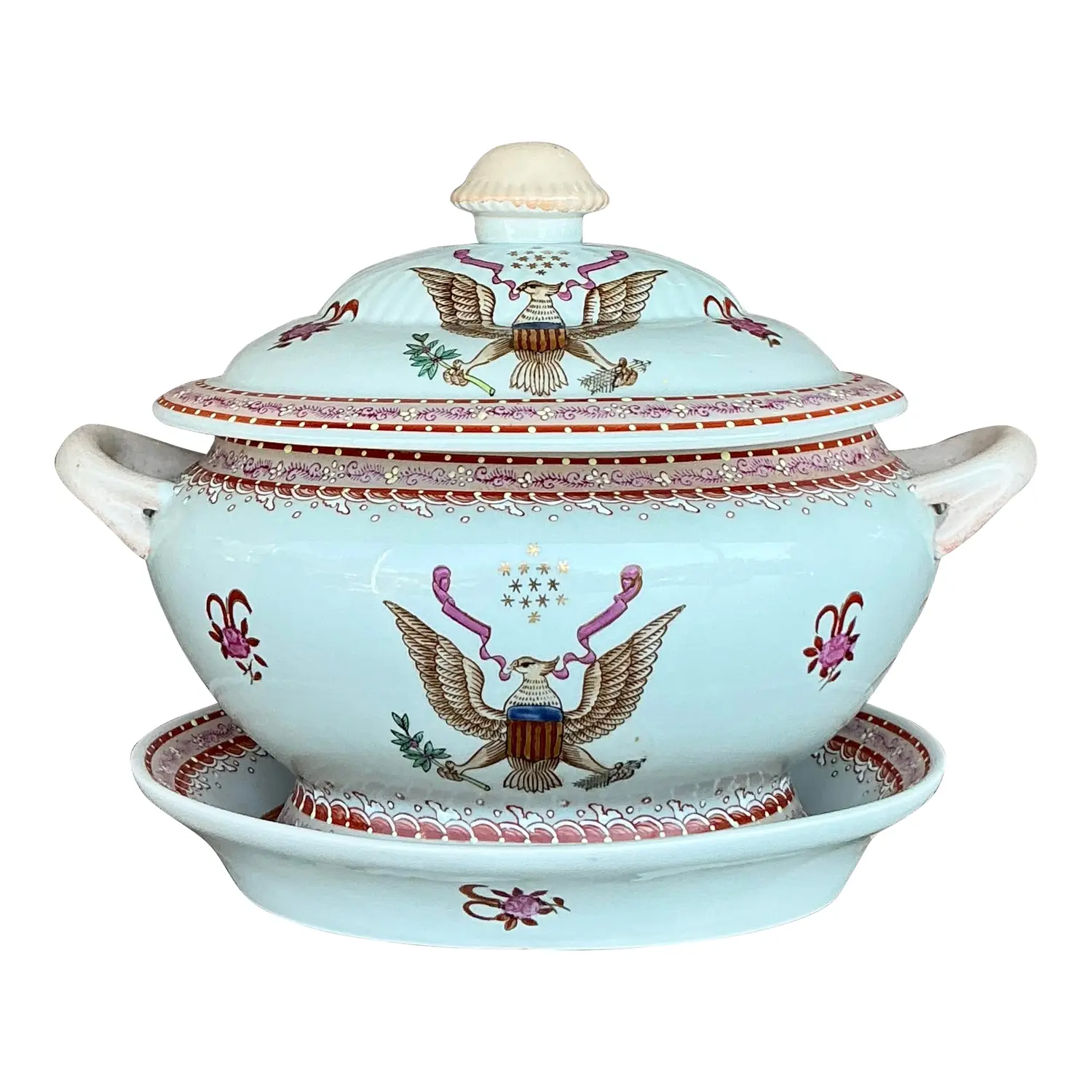 Vintage Early 20th Century Amorial Tureen