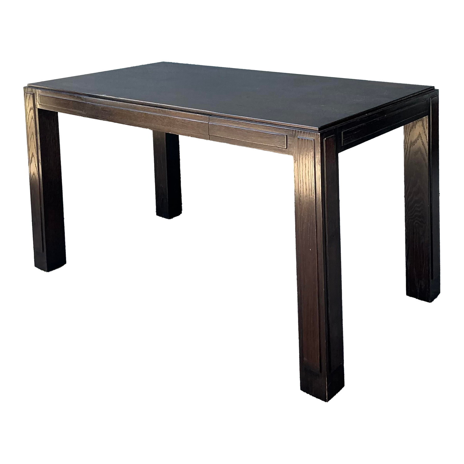 Vintage Ebony Parsons Desk - Detail view